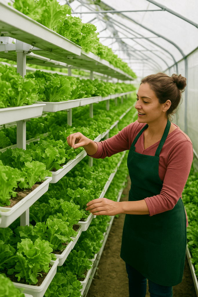 Agricultura vertical e invernaderos para pequeños agricultores en 2025
