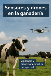 sensores y drones en la ganadería